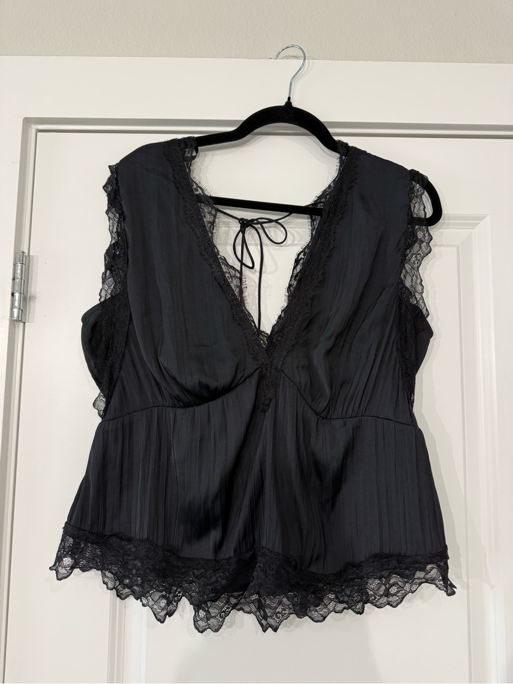 Anthropologie Black Lace Tank
